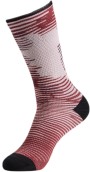 Cyklistické ponožky Specialized Soft Air Tall Sock - maroon blur