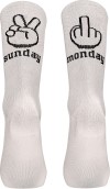 Pánske cyklistické ponožky Northwave Sunday Monday Sock - white