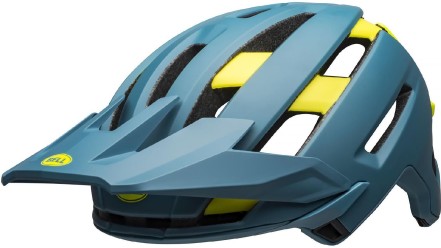 Cyklistická helma Bell Super Air Spherical Mat/Glos Blue/Hi-Viz