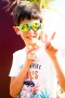 Detské slnečné okuliare Shadez Designers - Leaf Print Green